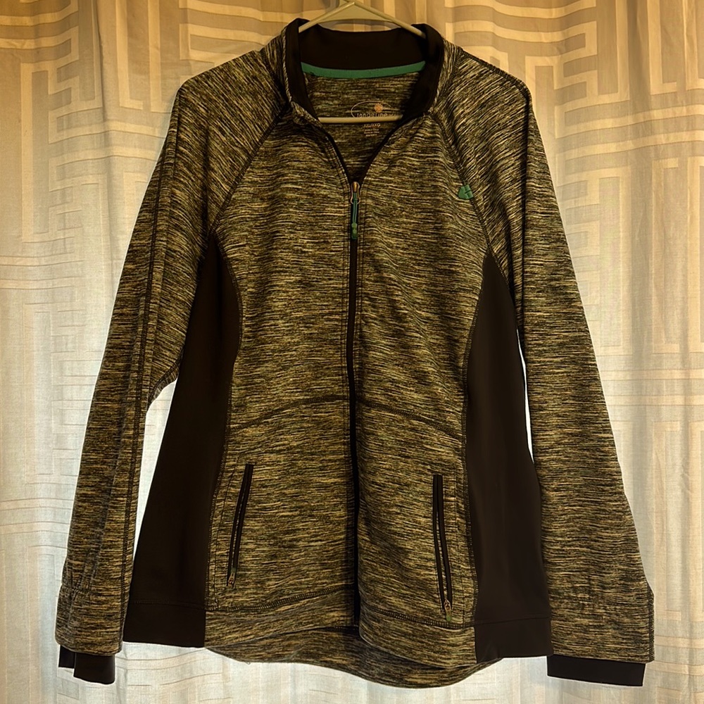 Tangerine xxl zip up yoga active wear nwot